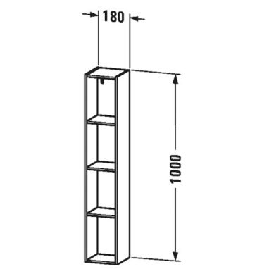 DURAVIT Пенал подвесной L-Cube (LC12058585)